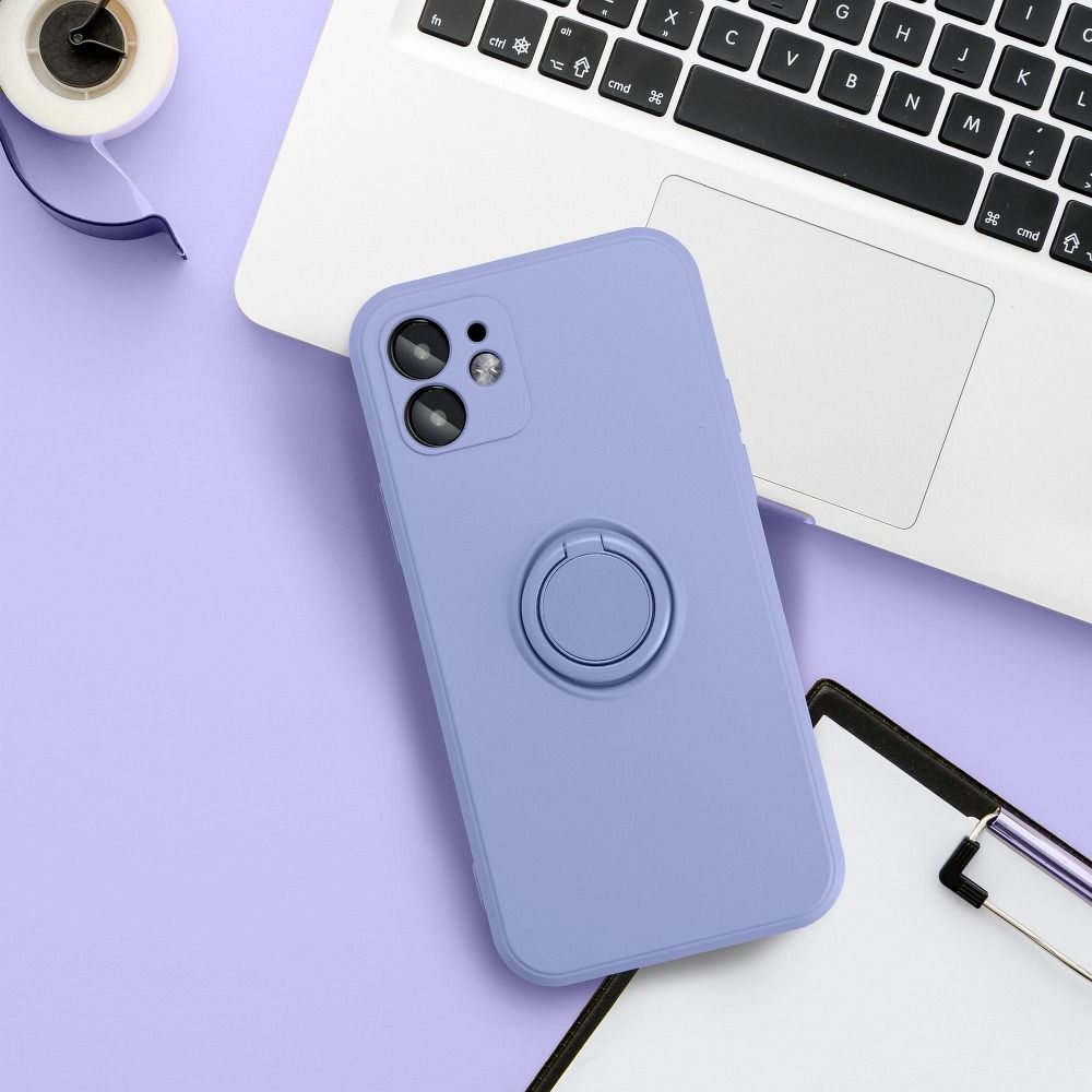 SILICONE RING case for SAMSUNG A52 5G / A52 LTE ( 4G ) / A52S violet