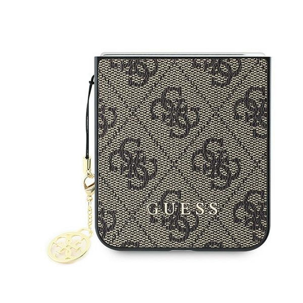 GUESS case for SAMSUNG Z Flip 6 GUHCZF6GF4GBR (HC PU 4G Charm) brown