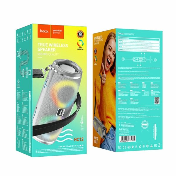 HOCO wireless speaker bluetooth HC12 grey