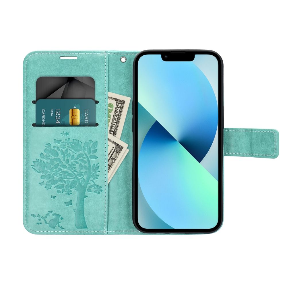 MEZZO Book case for SAMSUNG A32 LTE ( 4G ) tree green