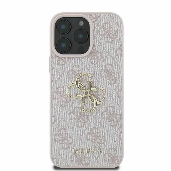 GUESS case for IPHONE 16 Pro Max GUHCP16X4GMGPI (4G PU Big Logo) pink