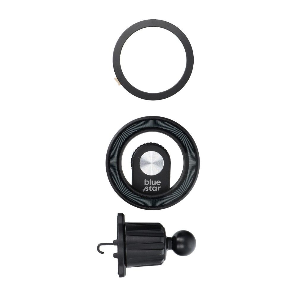 BLUE STAR magnetic car holder for air vent compatible with MagSafe MAG TWIST black