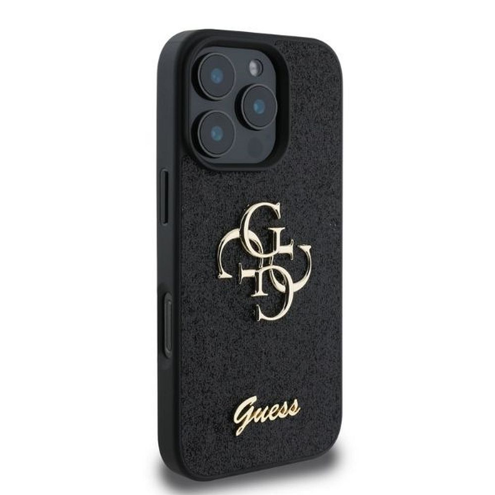GUESS case for IPHONE 16 Pro Max GUHCP16XHG4SGK (Fixed Glitter Big 4G) black