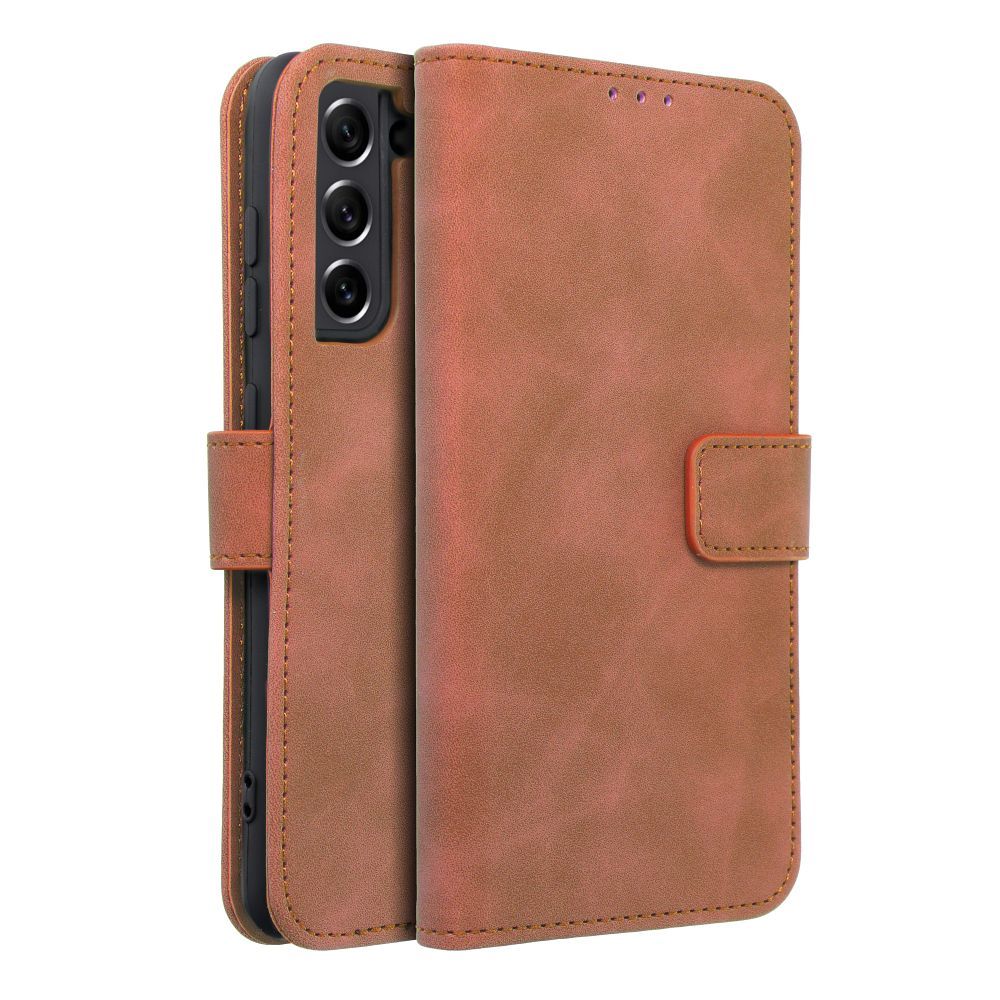 bd83ee104a931066cf8d4a26c8dbb6c6 TENDER Book Case for SAMSUNG S21 FE brown