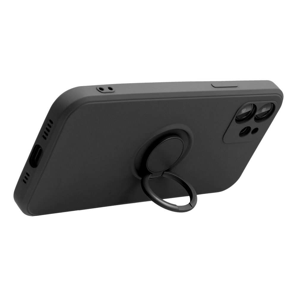 SILICONE RING case for SAMSUNG A52 5G / A52 LTE ( 4G ) / A52S black