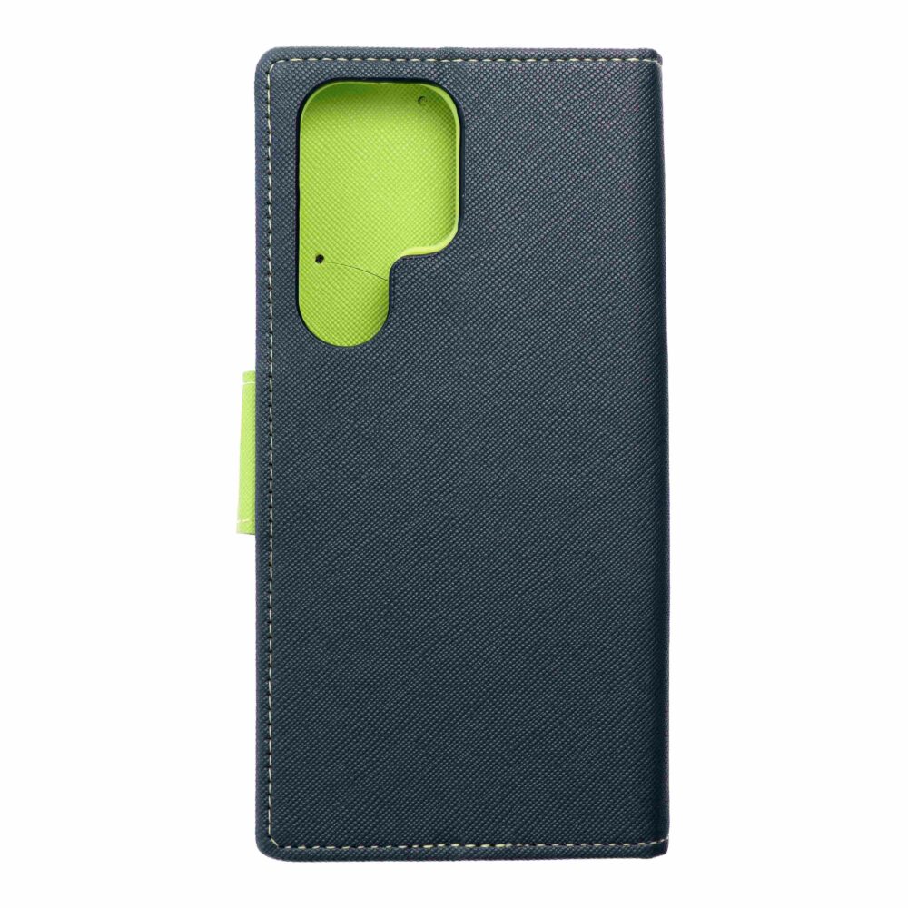 FANCY Book case for SAMSUNG S25 ULTRA navy / lime