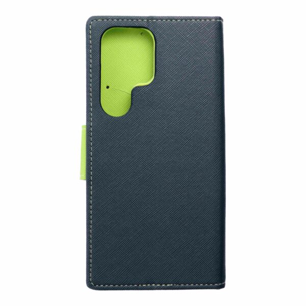 FANCY Book case for SAMSUNG S25 ULTRA navy / lime