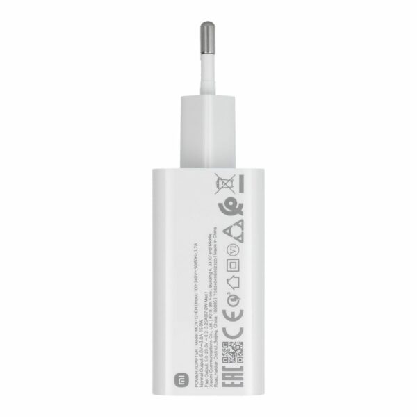 XIAOMI original charger USB A QC3.0 3A 67W MDY-12-EH white bulk