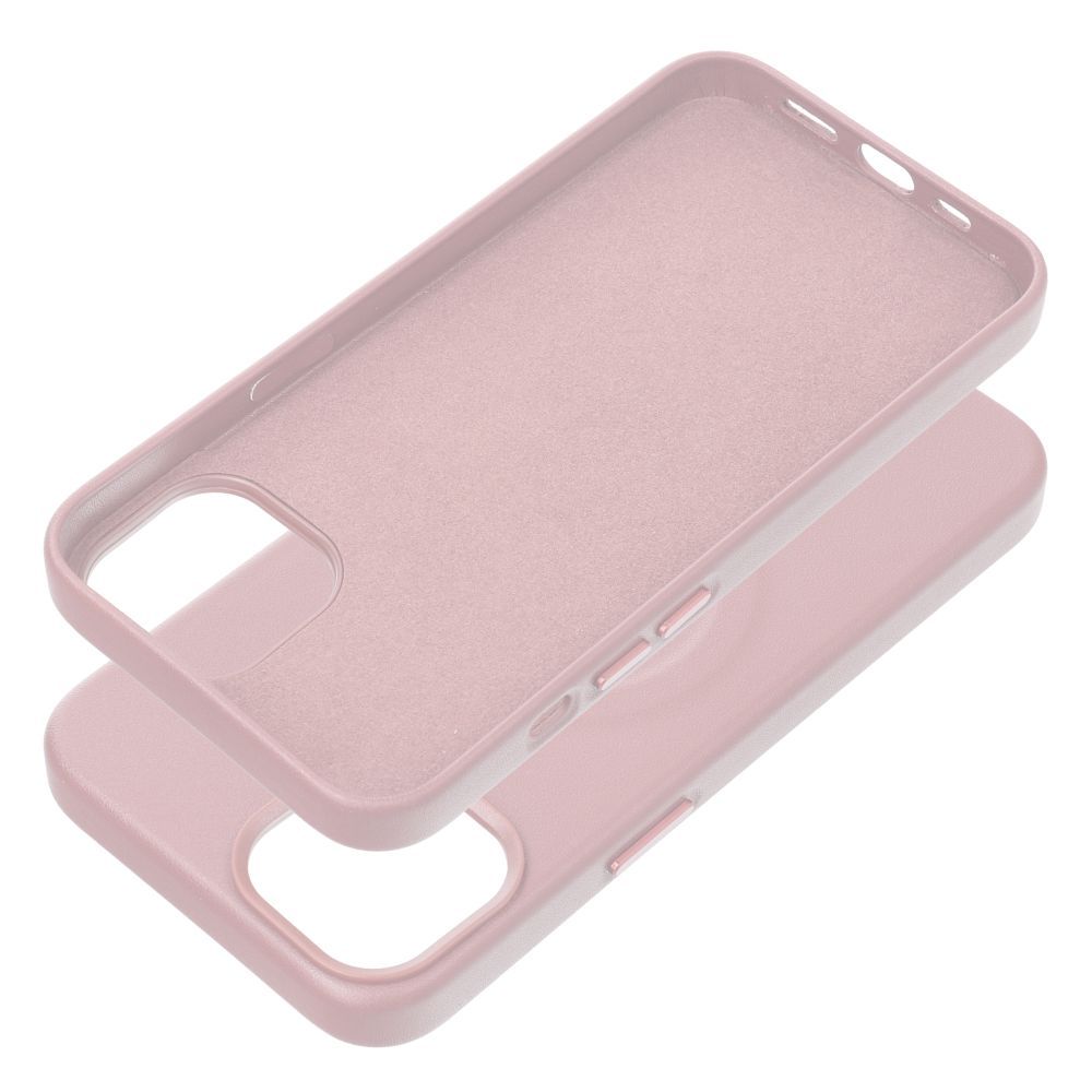 ROAR case LEATHER MAG compatible with MagSafe for IPHONE 14 Pro hot pink