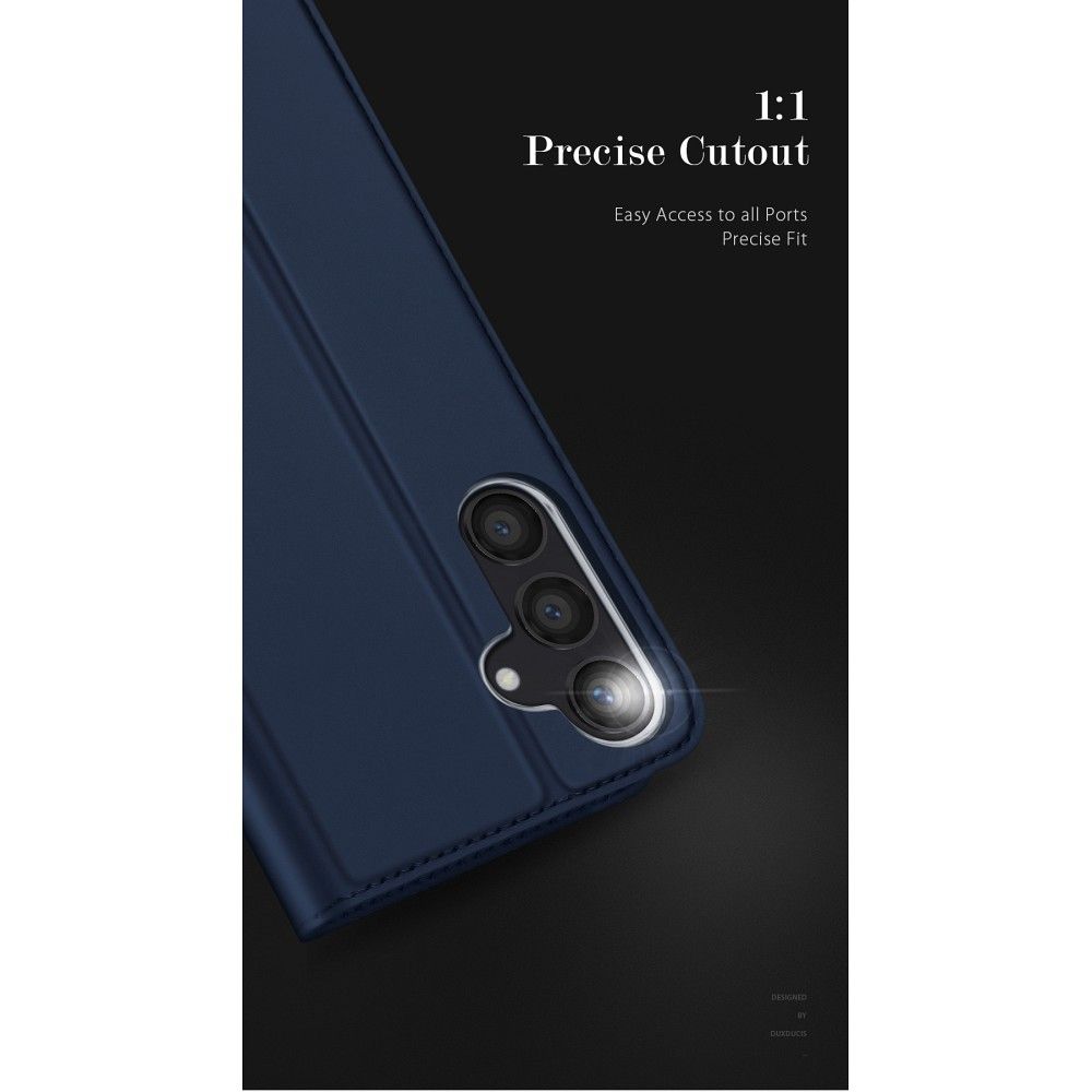 DUX DUCIS wallet case SKIN PRO for SAMSUNG S24 blue