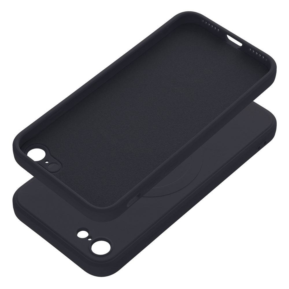 SILICONE MAG COVER case compatible with MagSafe for IPHONE 7 / 8 / SE 2020 / SE 2022 black