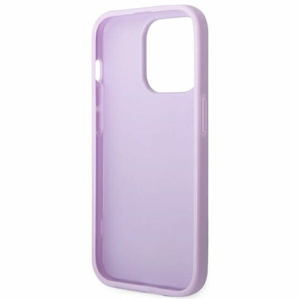 GUESS case for IPHONE 14 Pro GUHCP14LPSASBPU (Saffiano With Metal Logo) purple