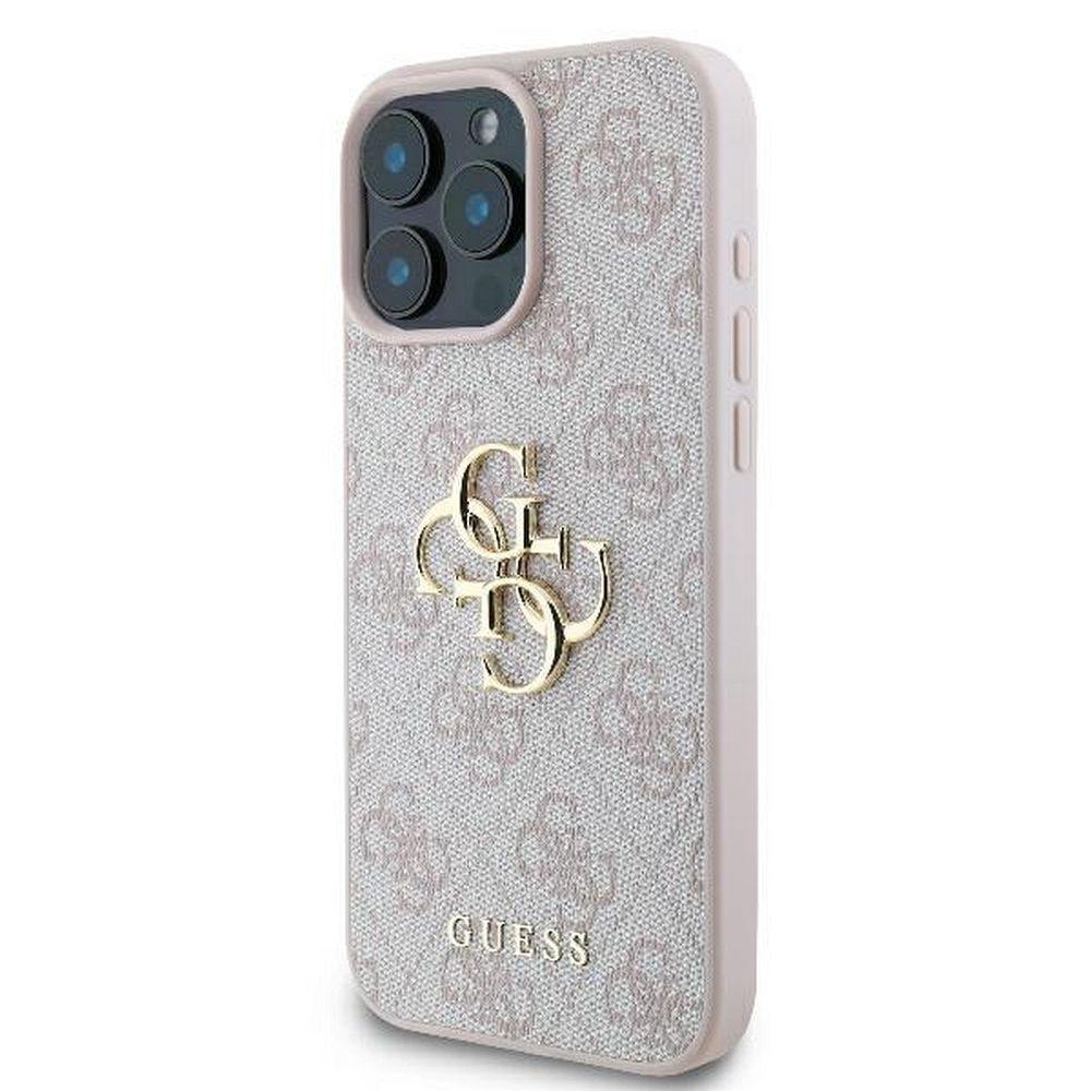 GUESS case for IPHONE 16 Pro Max GUHCP16X4GMGPI (4G PU Big Logo) pink