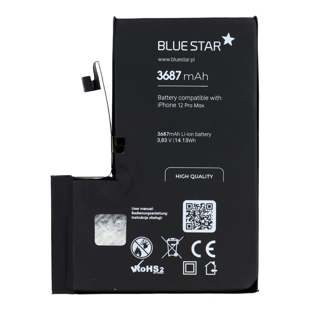 BLUE STAR HQ battery for IPHONE 12 Pro Max 3687 mAh