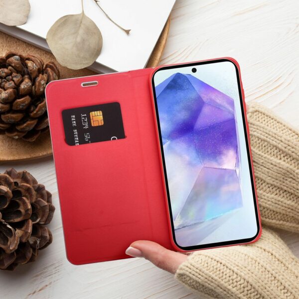 LUNA Book Carbon for SAMSUNG A71 red