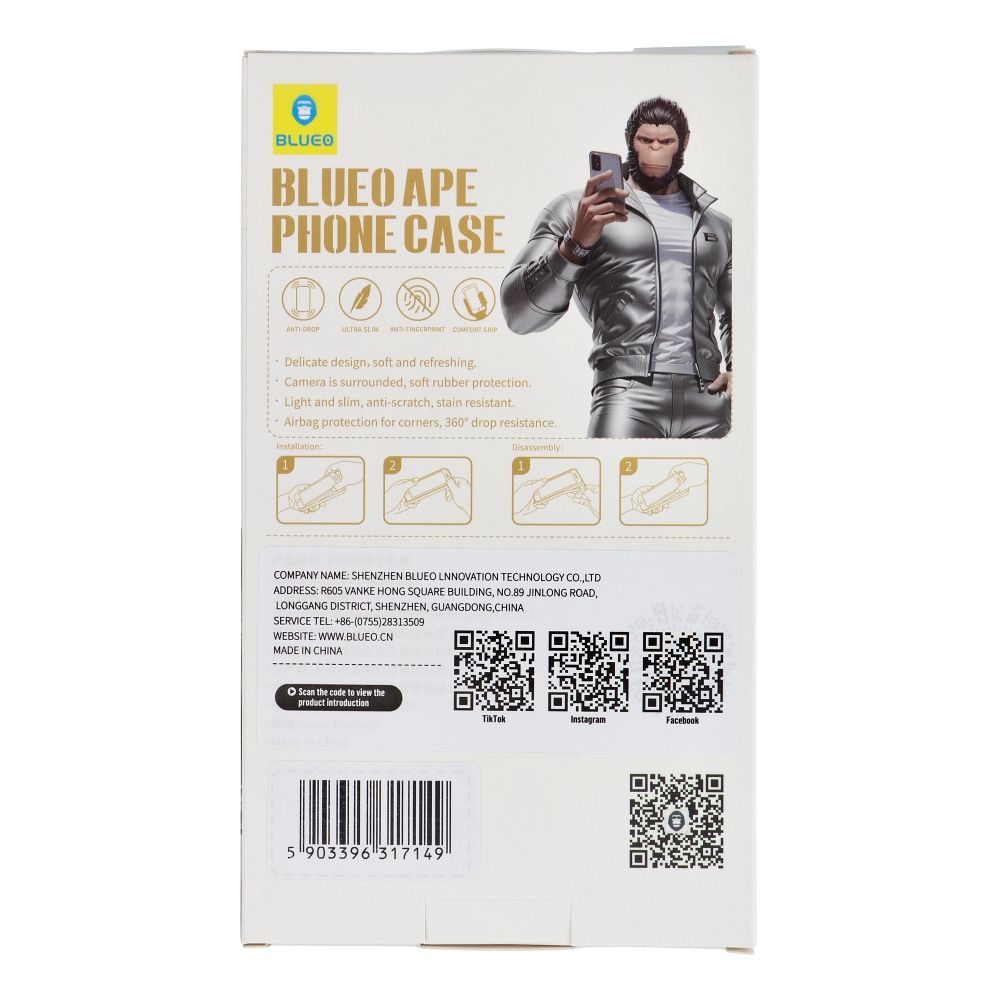 BLUEO APE Phone Case - Apple iPhone 16 black