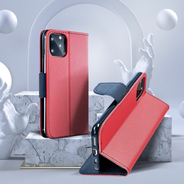 FANCY Book case for SAMSUNG A10 red/navy