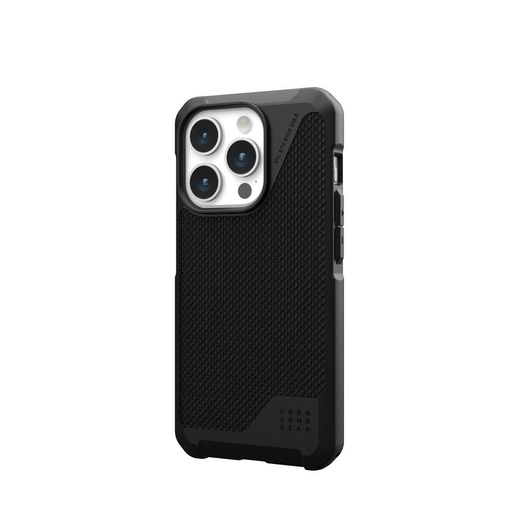 UAG Urban Armor Gear case METROPOLIS LT compatible with MagSafe for IPHONE 15 Pro kevlar black