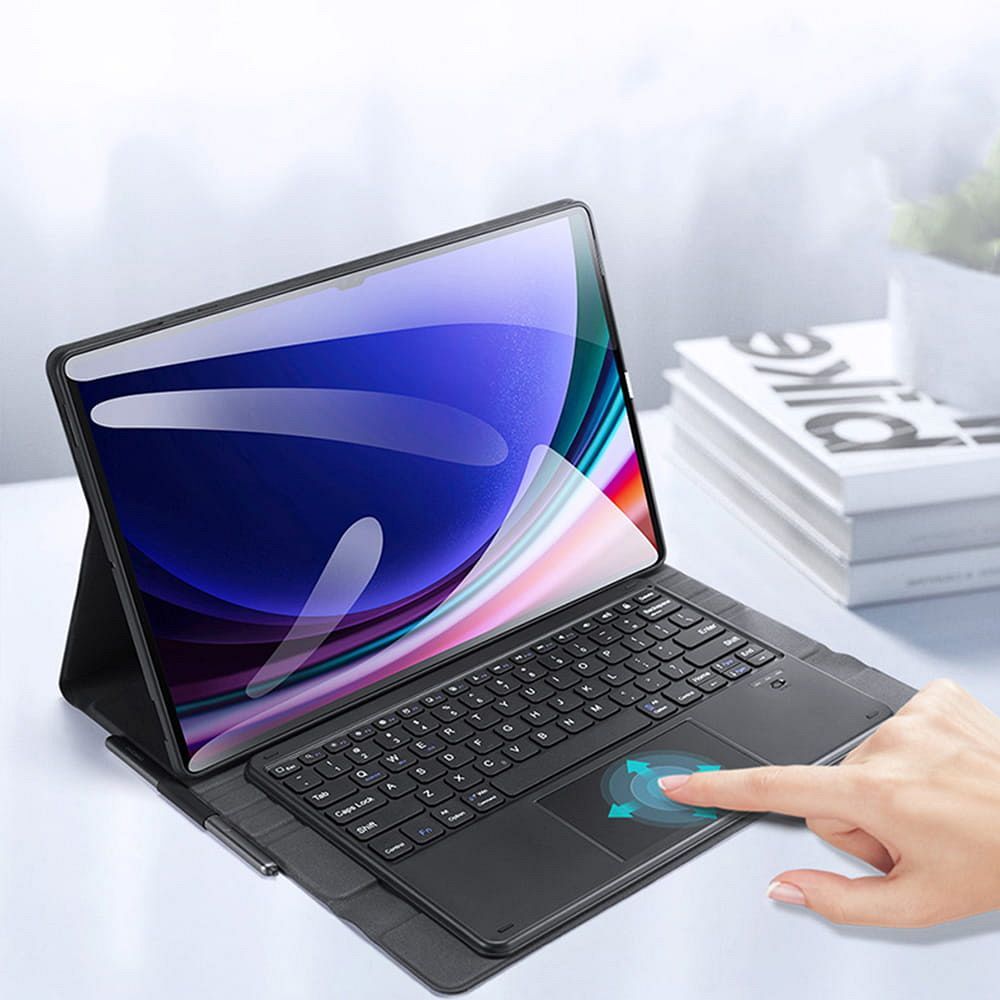 DUX DUCIS case DK foldable with Wireless Keyboard with backlight for SAMSUNG Tab S10 Ultra/S9 Ultra/S8 Ultra black