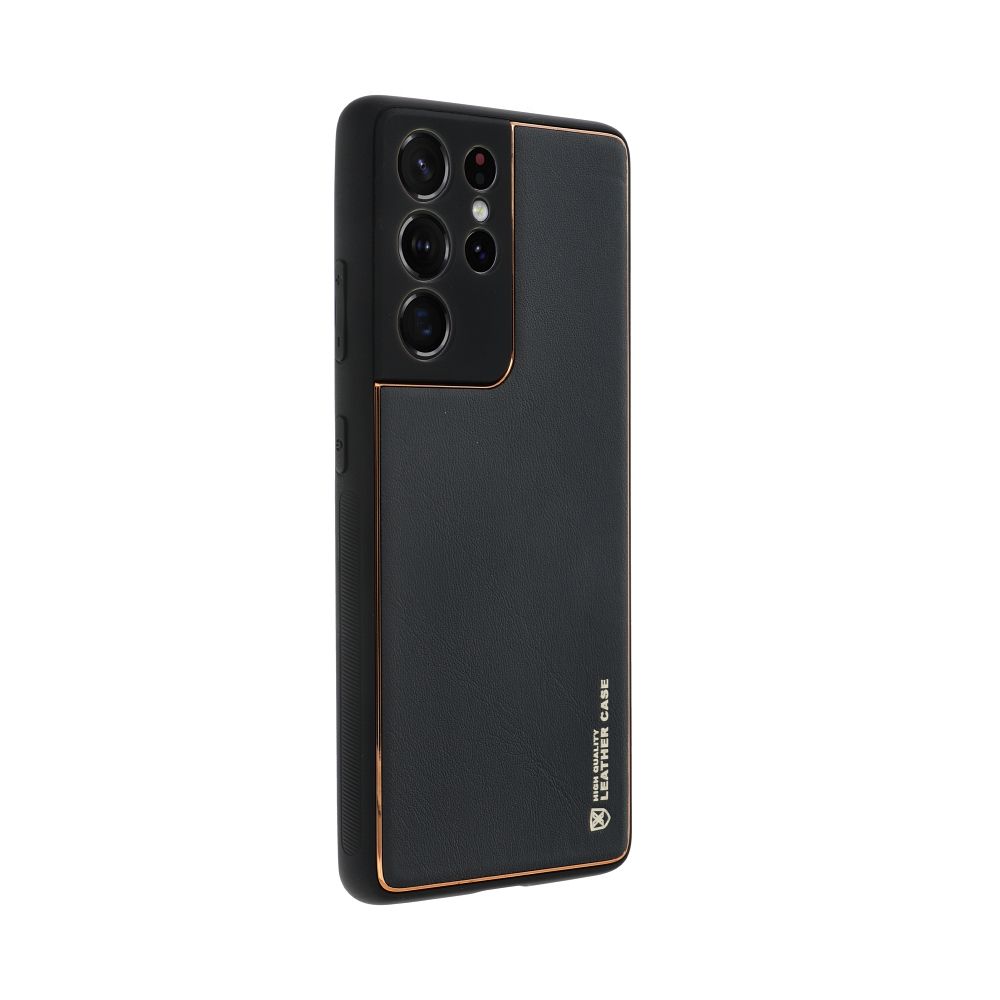 LEATHER case for SAMSUNG S23 FE black