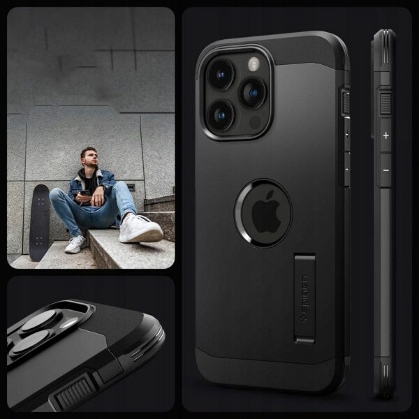 SPIGEN case TOUGH ARMOR MAG compatible with MagSafe for IPHONE 16 Pro Max black