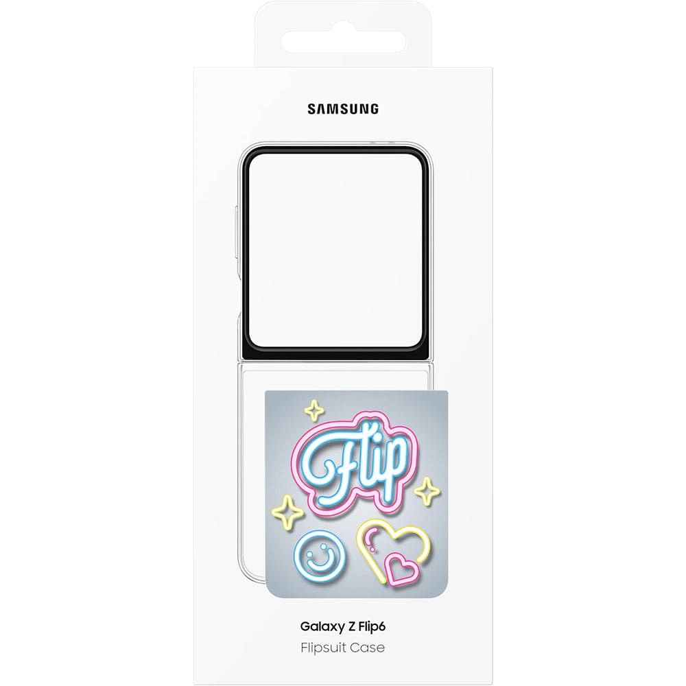 SAMSUNG original Flipsuite Case for SAMSUNG Flip 6 EF-ZF741CTEGWW Transparent blister