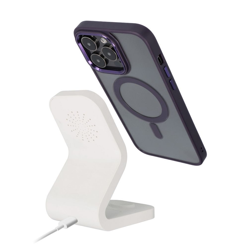 COLOR EDGE MAG COVER case compatible with MagSafe for IPHONE 12 / 12 Pro deep purple