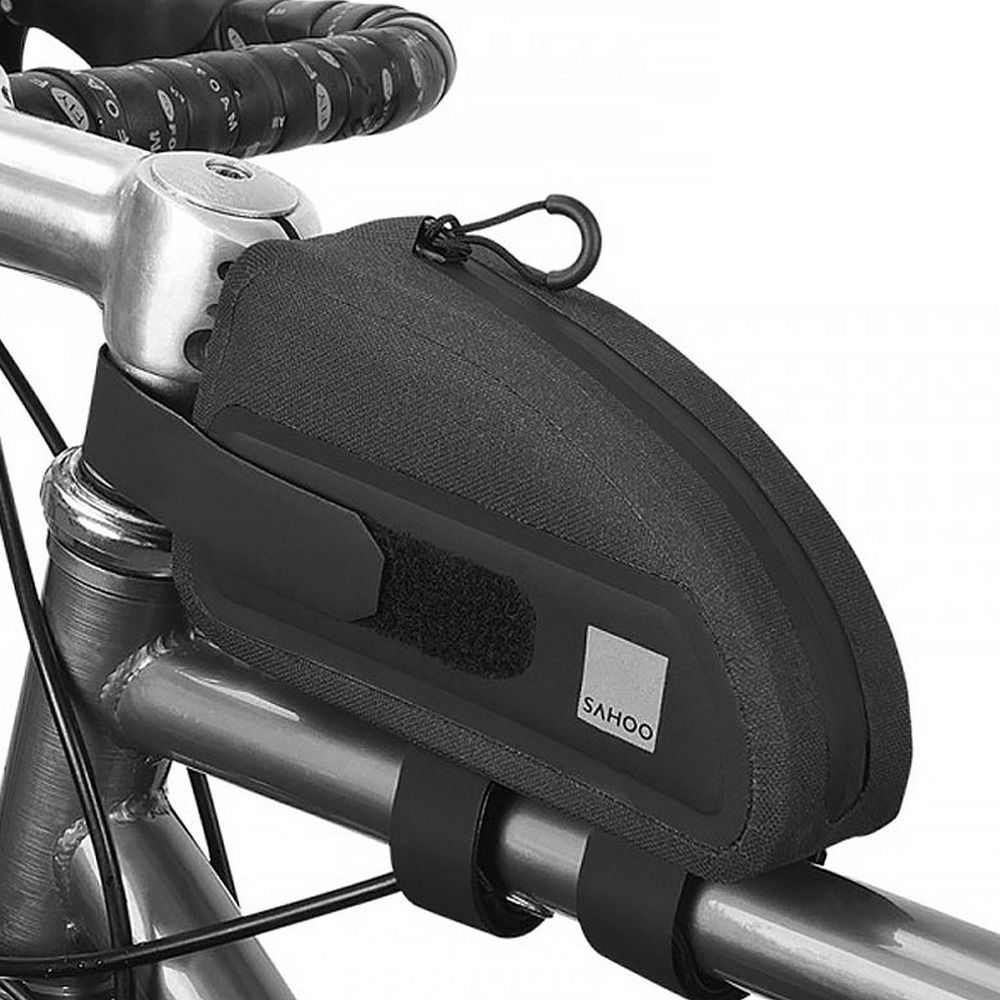 c14f1772812064ac5c9d863c1cbcce8c SAHOO bike bag on the bicycle frame with zip 0,3L 122035 black