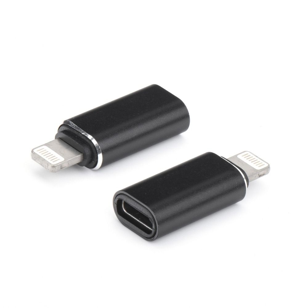 c194a9127f307cbfaf3fc5c6be1c6194 Adapter Type C (female) to Lightning (male) black