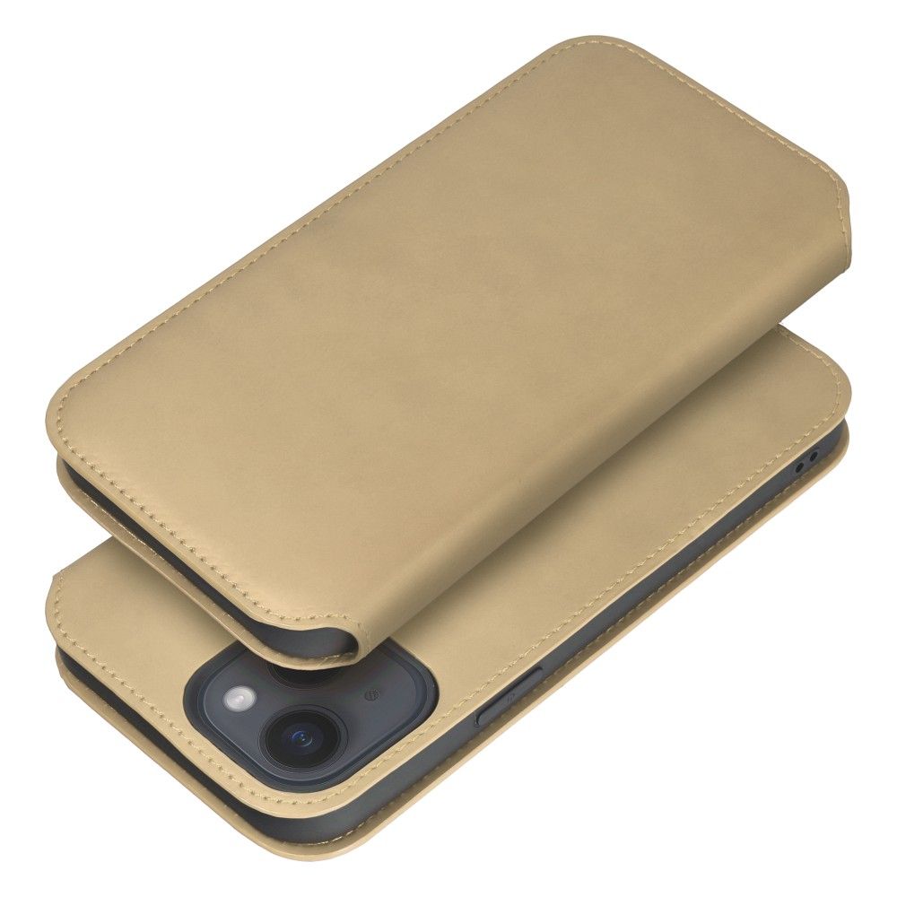 DUAL POCKET Book case for XIAOMI Redmi Note 14 4G gold