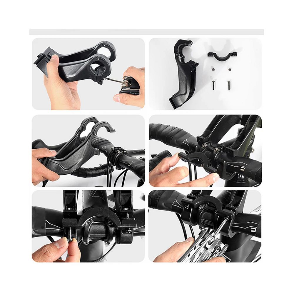 WILDMAN traveling bag for bike handlebars with zipper WILDMAN GS9 3L vlack