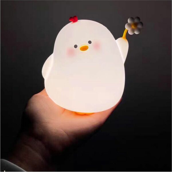 Table lamp bedside Chicken Art Deco touch style
