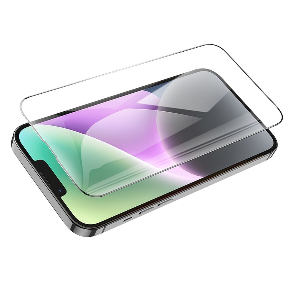 HOCO tempered glass HD 5D Guardian shield (SET 10in1) - for iPhone 13 / 13 Pro / 14 / 16e black (G14)