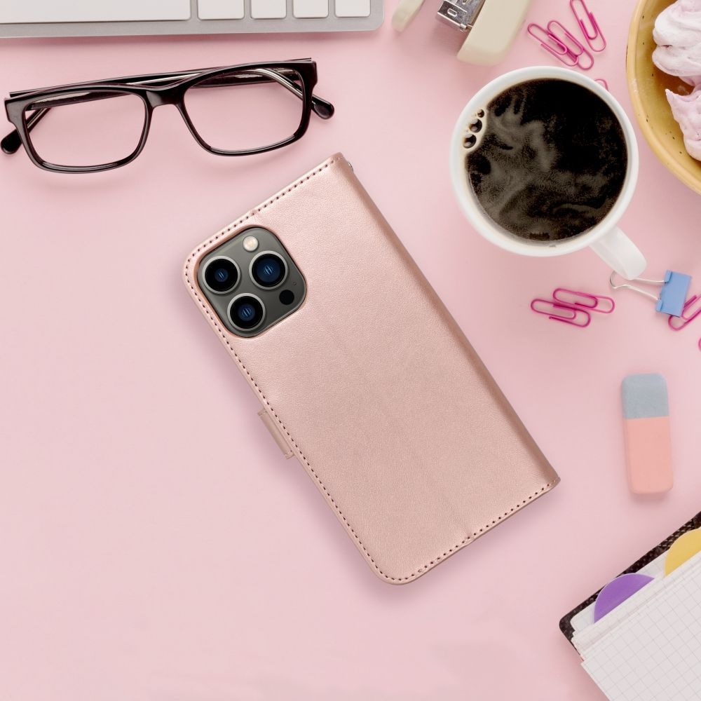 MEZZO Book case for IPHONE 13 mandala rose gold