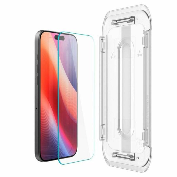 SPIGEN tempered glass GLAS.TR ”EZ FIT” 2-pack for IPHONE 16 Pro clear