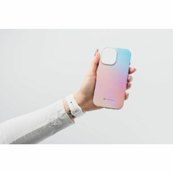 FORCELL F-PROTECT Mirage, Military Drop-Tested case compatible with MagSafe for IPHONE 15 PRO MAX pinky blue
