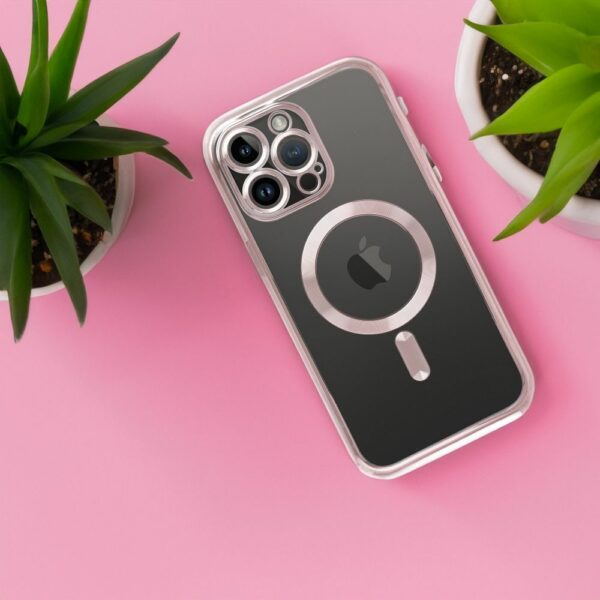ELECTRO MAG COVER case compatible with MagSafe for IPHONE 16e rose gold