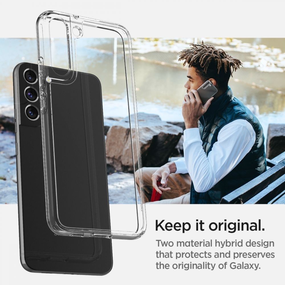 SPIGEN case ULTRA HYBRID for SAMSUNG S22 transparent