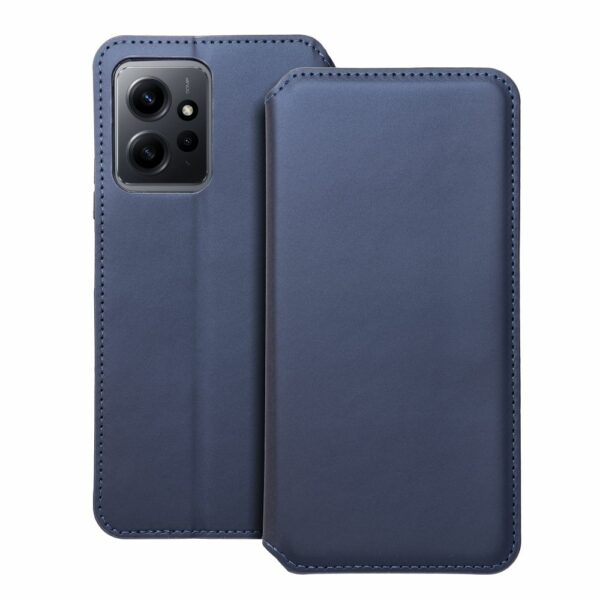 DUAL POCKET Book case for XIAOMI Redmi Note 12 5G navy