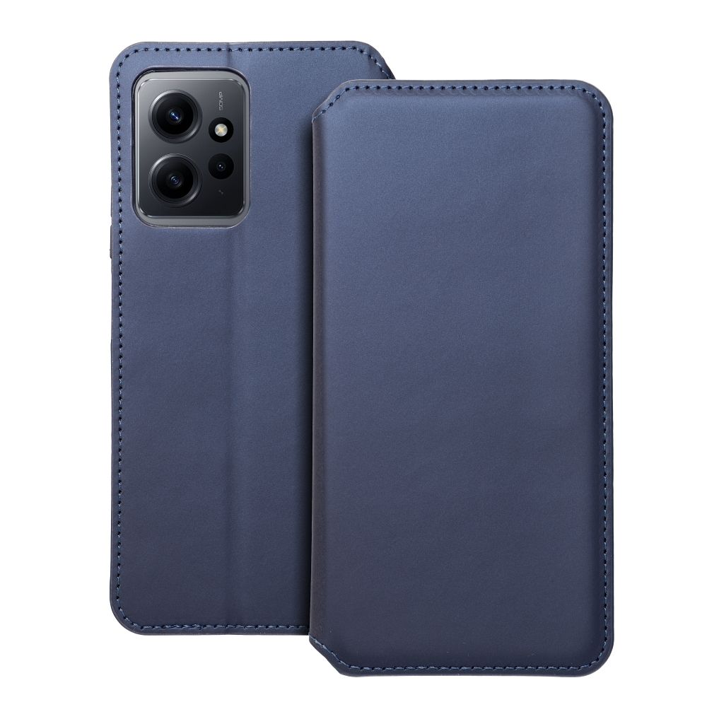 DUAL POCKET Book case for XIAOMI Redmi Note 12 5G navy