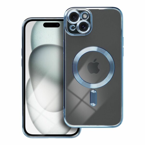 ELECTRO MAG COVER case compatible with MagSafe for IPHONE 15 Plus blue