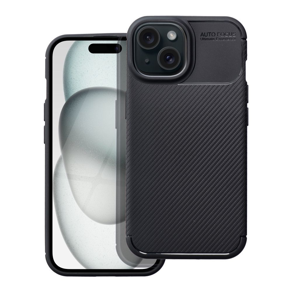 Case CARBON PREMIUM for IPHONE 15 black
