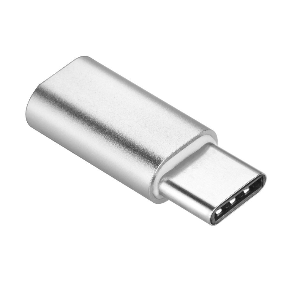c4ae445a4ee746bd659ee30c98b3c26f Adapter Micro USB (female) to Type C (male) silver