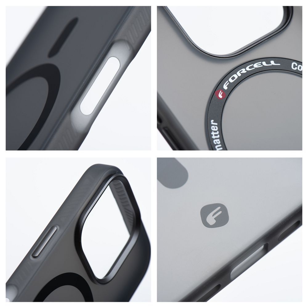 FORCELL F-PROTECT Levels with Dual Layer 4D technology, Military Drop-Test compatible for SAMSUNG S25 PLUS smoky black