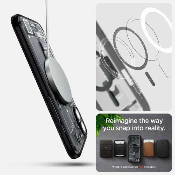 SPIGEN case ULTRA HYBRID MAG compatible with MagSafe for IPHONE 16 zero one