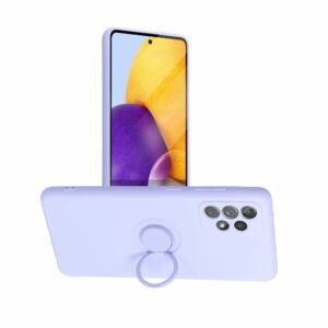 SILICONE RING case for SAMSUNG A52 5G / A52 LTE ( 4G ) / A52S violet
