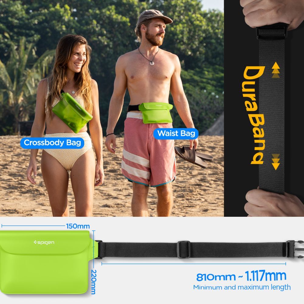 SPIGEN A620 Universal Waterproof Waist bag 2-pack cactus green