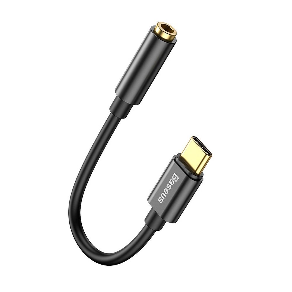 c729e1fa50d4a7ad6638e497188ff412 BASEUS adapter AUX Type C (male) to Jack 3,5 mm (female) CATL54-01 black