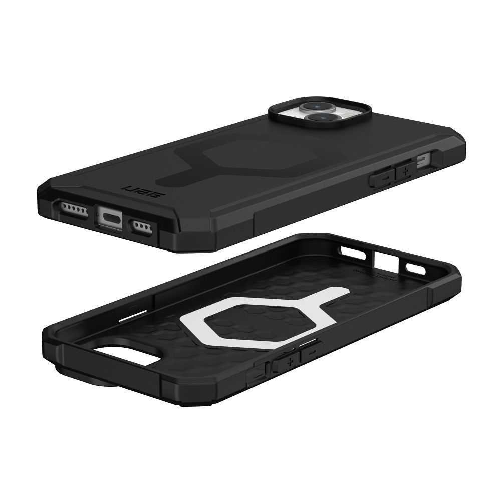 UAG Urban Armor Gear case ESSENTIAL compatible with MagSafe for IPHONE 15 Plus black