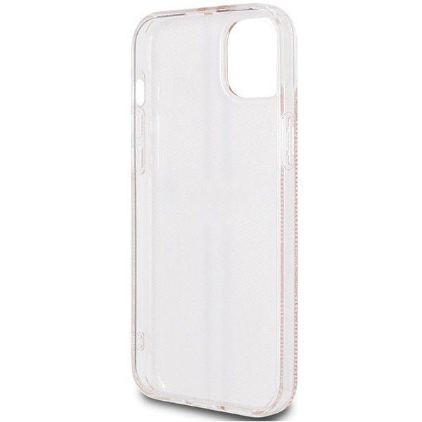 GUESS case for IPHONE 15 GUHCP15SH4PSEGP (4G Gold Stripe) pink